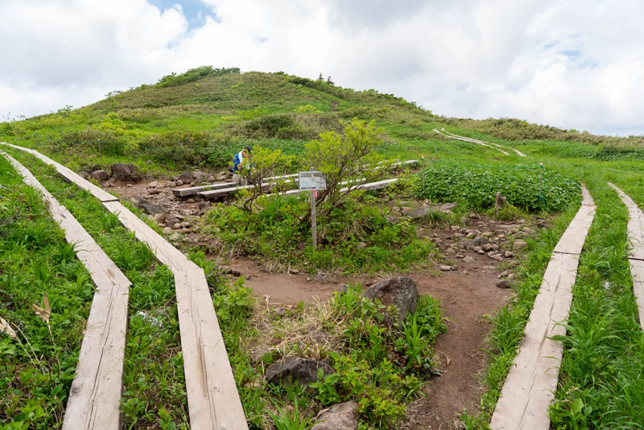 森吉山ゴンドラの分岐