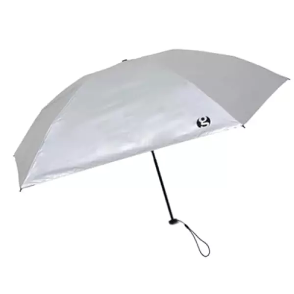Gossamer Gear ゴッサマーギア TLDM Folding Umbrella UVカット率99.9% 遮光率99.9% 超軽量90g 晴雨兼用 折りたたみ傘 軽量 コンパクト 15デニール 高密度生地 カーボンフレーム アルミ骨 耐風性 傘袋付き 携帯便利 アウトドア 旅行 紫外線対策 日傘 雨傘 コンパクト収納 撥水加工 黒裏地 照り返し軽減 通勤通学 メンズ レディース (シルバー)