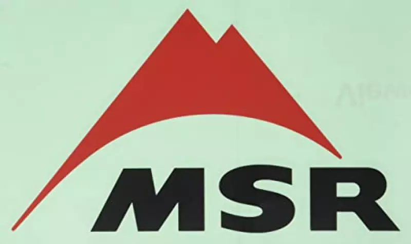 エムエスアール(MSR) アウトドア キャンプ 転写ステッカーM レッド/ブラック 【日本正規品】 36909