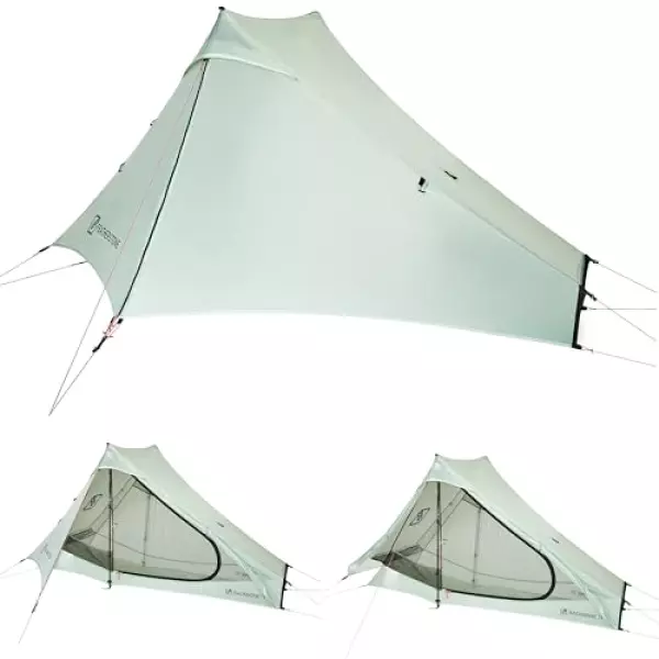 Featherstone バックボーン 1人用 超軽量テント バックパッキング/キャンプ/ハイキング用 トレッキングポール バックパッキングテント 防水 シングルウォール 丈夫なシェルター コンパクト 軽量 持ち運び簡単