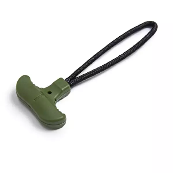 CHERRY CHICK T字型ジッパープルTPUスライダータブプルコードジッパープーラーエクステンションバックパックジャケットラゲッジリペア(アーミーグリーン-10個/セット)