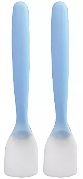 マーナ(MARNA) セット ヨーグルト スプーン 2本セット 残さずすくえる ブルー2本組 K653B×2