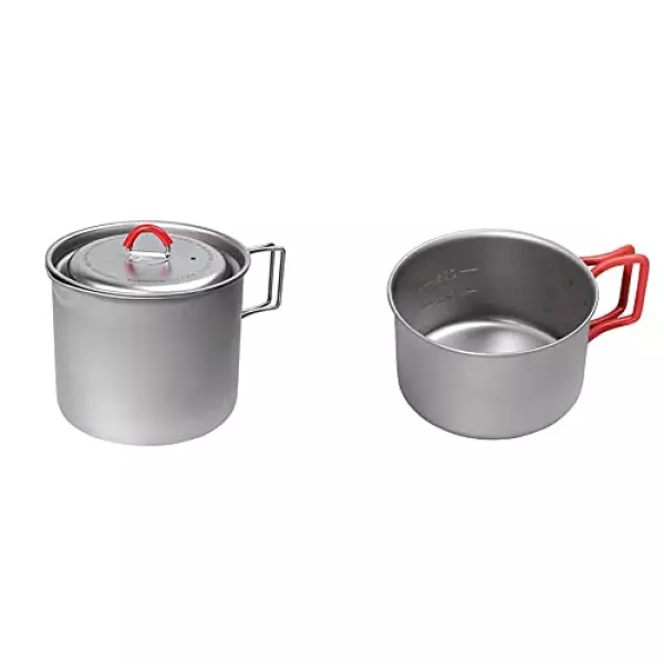 エバニュー(EVERNEW) Ti Mug pot 900 ECA539 & Ti 400FD Cup ECA530 チタン【セット買い】