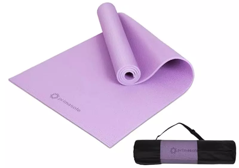 【Amazon.co.jp限定】 プリマソーレ(Primasole) ヨガマット 4mm クォーツパープル 収納ケース付き フィットネス ピラティス PSS91NH006