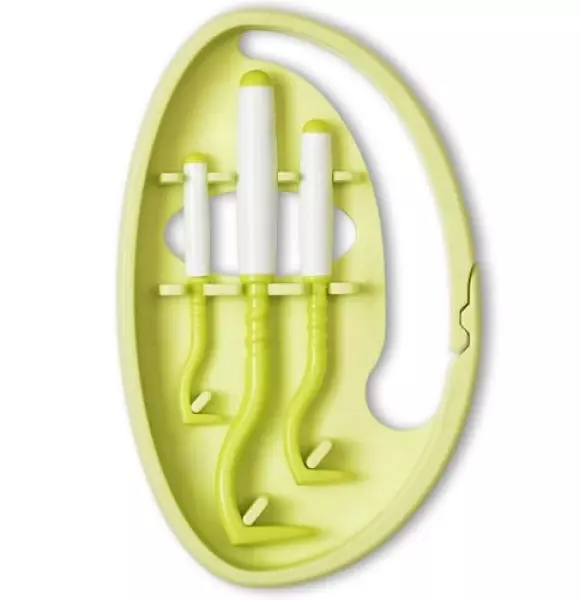 【正規品】 TickTwister マダニ取り マダニ取り器具 マダニ除去 マダニ ティックツイスター ClipBox カラビナタイプ (開閉リンク付き) (Apple Green3本入