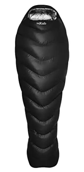 Rab Mythic ウルトラダウン断熱超軽量寝袋 登山用 - ブラック - 18度 レギュラー 左ファスナー