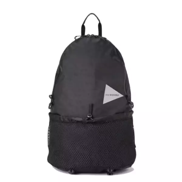 and wander アンドワンダー エコパック20Lバックパック ブラック 黒 2024春夏