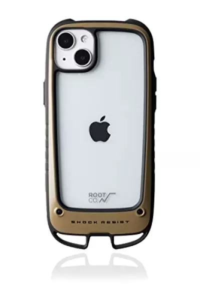 【ROOT CO.】【iPhone14専用】GRAVITY Shock Resist Case +Hold.(コヨーテ)