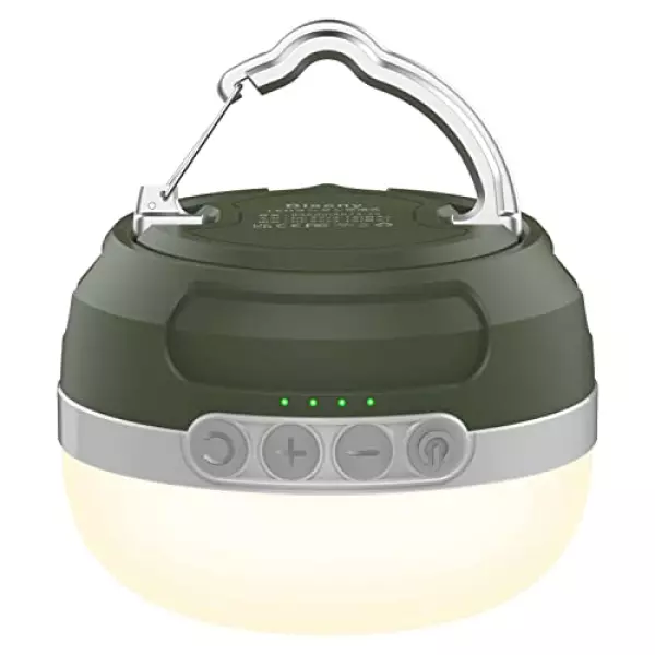 ランタン Biseny LEDランタン 充電式 8400mAh 4色切替(暖色/昼光色/昼白色/赤色) 無段階/十段階調光 光色輝度記憶 SOS独立操作 USB Type-C 充電 小型 明るい キャンプ ランタン RGB雰囲気灯 亜鉛合金フック アウトドア 山登り 夜釣り用品 ナイトライト 防災 停電用 (green)