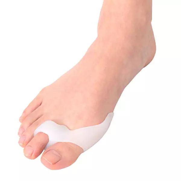 Dr.COR(ドクターコール) 外反母趾 矯正グッズ 足指 サポーター 左右兼用 女性 男性 薄型 ジェルパッド 浮き指 親指 予防 対策 矯正 人気 フットケア 2個セット (ホワイト)