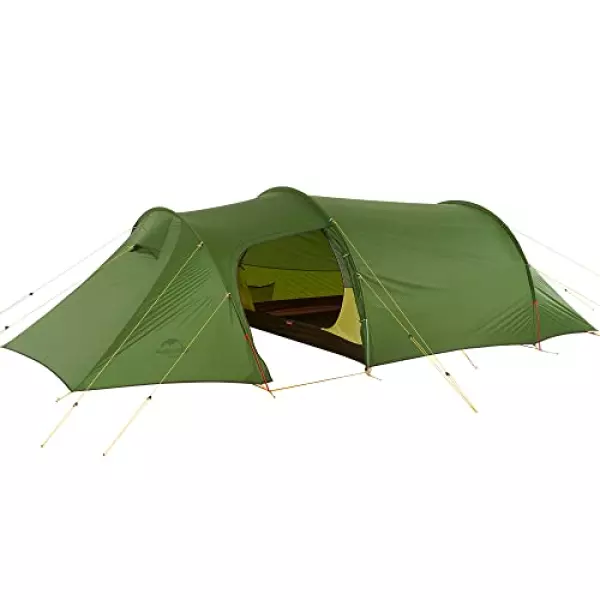 Naturehike公式ショップ テント 3人用 広い前室 4シーズン 超軽量 ツールーム トンネル型 キャンプ 登山(専用グランドシート付) (ダークグリーン(20Dシリカゲルナイロン))