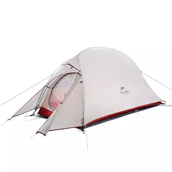Naturehike公式ショップ テント 1人用 アウトドア 二重層 超軽量 4シーズン 防風防水 PU4000 キャンピング プロフェッショナルテント(専用グランドシート付) (グレー(20Dシリカゲルナイロン))