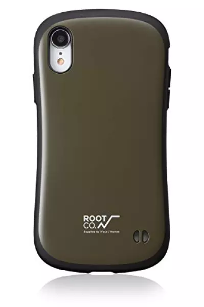【ROOT CO.】iPhoneXR ケース Gravity Shock Resist Case. /ROOT CO.×iFace Model(カーキ)