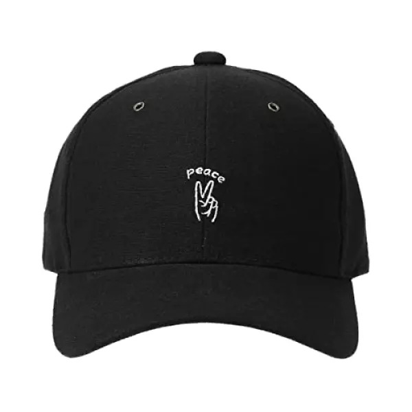ベーシックエンチ Linen Hand Sign Cap 麻 リネン オリジナル ハンドサイン ミニ ロゴ 刺繍 ベースボール キャップ 帽子 抗菌 消臭 軽量 風通し 通気性 レディース メンズ フリーサイズ ブラック