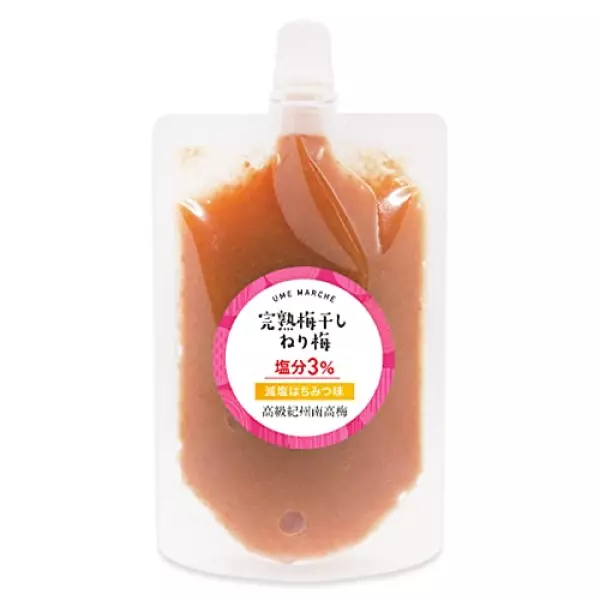 完熟ねり梅 はちみつ梅 【上品な甘み 減塩はちみつ 塩分3%】紀州南高梅 使用 200g チューブタイプ/梅肉 ねり梅 練り梅 梅干し 低塩