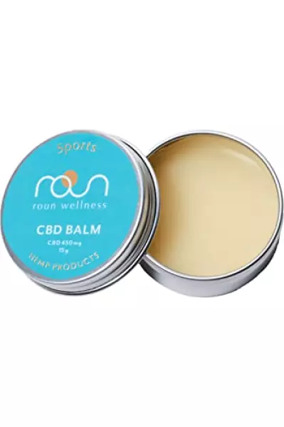 roun CBD スポーツバーム CBDバーム ボディクリーム ミニ 15g cbd 450mg 配合 筋肉 スポーツ CBDクリーム マッスル マッサージ クリーム ラウン ボディバター CBDオイル アイシング 植物由来 メンソール 肩 腰