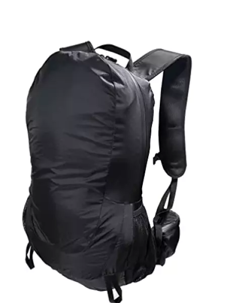 バックパック(サイドポケット付) 20L 超軽量(UL) 撥水 防水 メンズ レディース ハイキング トレッキング ブラック 黒 折りたたみ 旅行 トラベル PEAKHUNT(ピークハント)