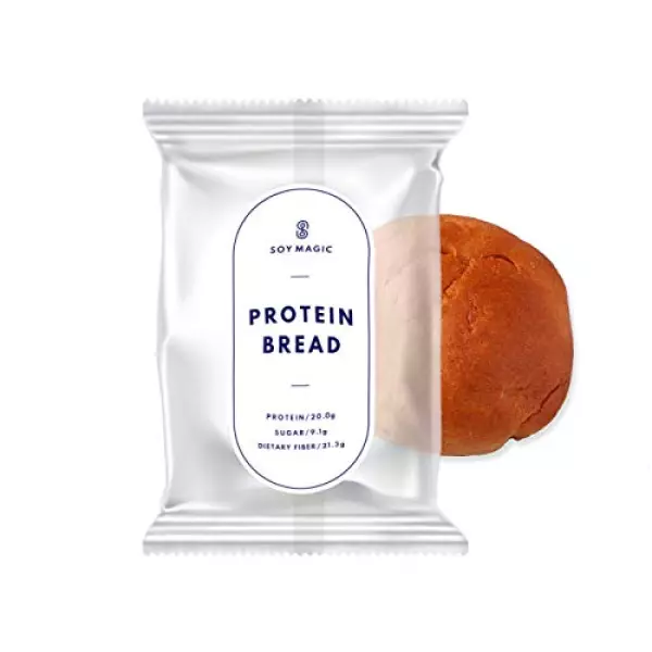 【2022年リニューアル/SOY MAGIC】 PROTEIN BREAD ソイマジック プロテインブレッド 高タンパク 低糖質 ロールパン 8個セット(個包装)