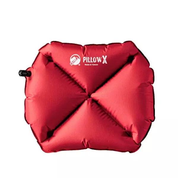 [KLYMIT(クライミット) エアー枕 ピローX Pillow X 保証 (日本正規品) レッド/グレー