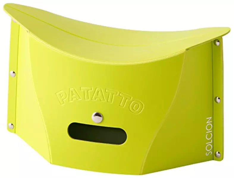 SOLCION 折りたたみ椅子 PATATTO mini (パタット ミニ) 高さ15cm グリーン PM002