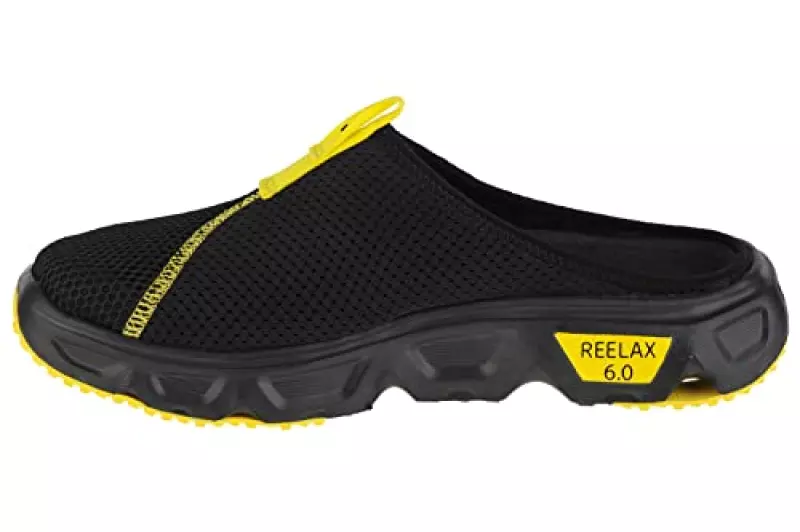 【SALOMON】 メンズ リラックス スライド 6.0 REELAX SLIDE 6.0 L47112100 black black buttercup スリッポン