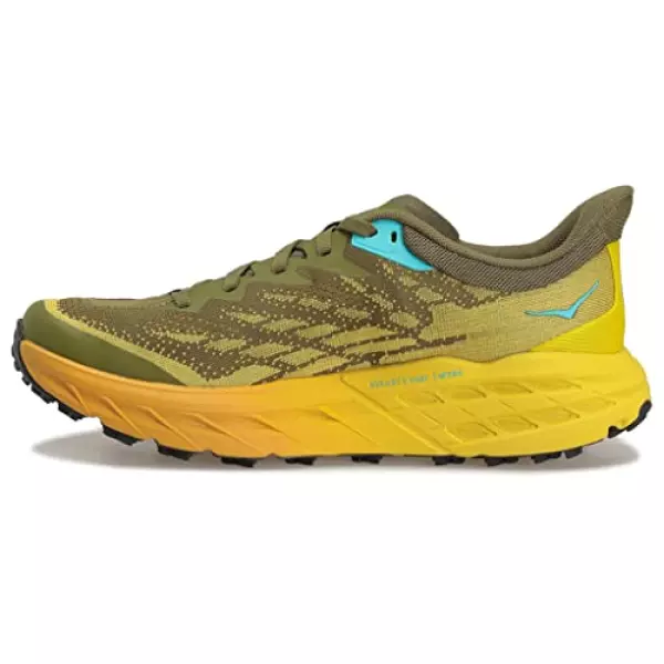 ホカ(HOKA) ランニングシューズ スピードゴート 5 グリーン イエロー 1123157-APFR スニーカー トレイルラン 厚底 登山道 (グリーン×イエロー/26.0/Men's)