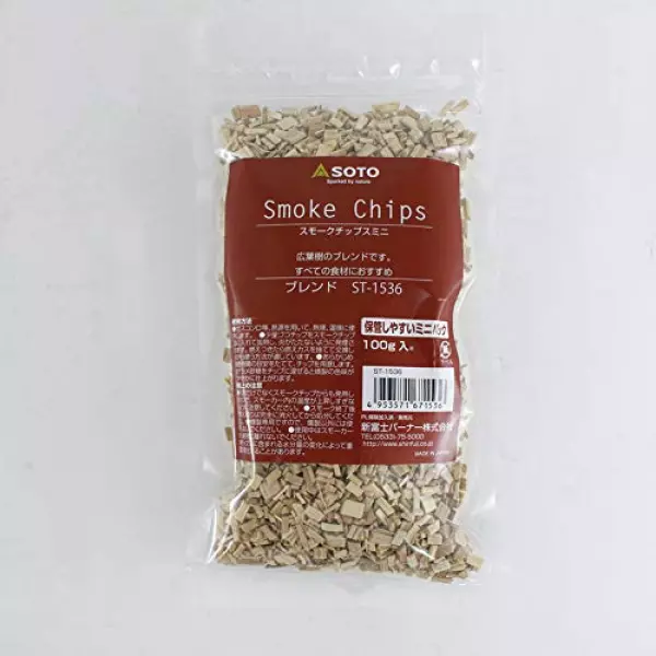 SOTO スモークチップスミニ (ブレンド) スモークチップ 燻製 チップ キャンプ アウトドア 燻製チップ スモーク 燻製 バーベキュー ツーリング バイクツーリング キャンプ キャンプ用品 SOTO 調理器具 スモークチップ キャンプ飯 スポークポット 燻製器