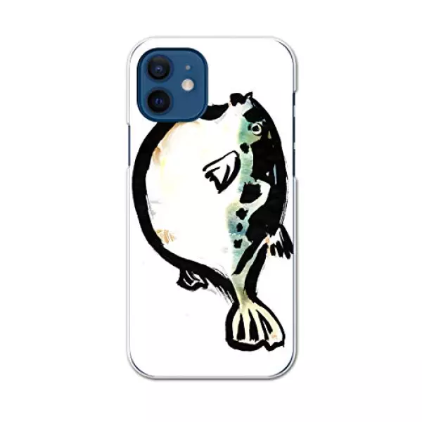 iPhone12 6.1インチ 専用ハードケース igcase 各キャリア iPhone 12 / iPhone12 Pro 共通対応 スマホカバー カバー ケース pc ハードケース 001599 ユニーク 魚 ふぐ