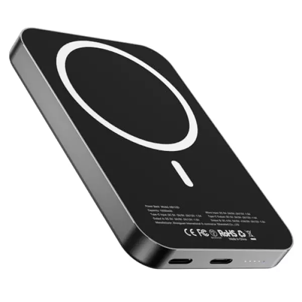 【MagSafe対応·2024新モデル】Uzantoo モバイルバッテリー 10000mAh 大容量 ワイヤレスモバイルバッテリー マグネット式 マグセーフ充電器 【2台同時充電可能 急速充電 15W ワイヤレス充電/20W Type-Cポート出力/PD対応】PSE技術基準適合 軽量 薄型・持ち運び便利 災害/旅行/出張/停電対策/緊急用必携 iPhone15/14/13/12シリーズ 対応