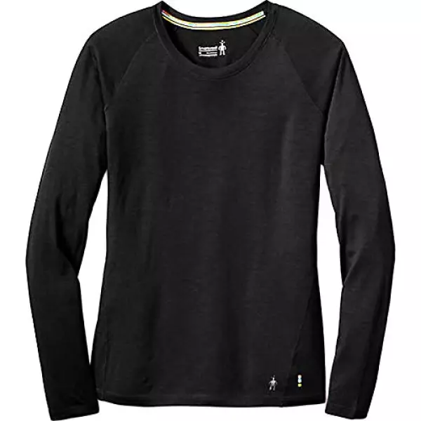 スマートウール(スマートウール) Ws メリノ150ベースレイヤーロングスリーブ SW64205アンダーウェア (ブラック/M/Lady's)