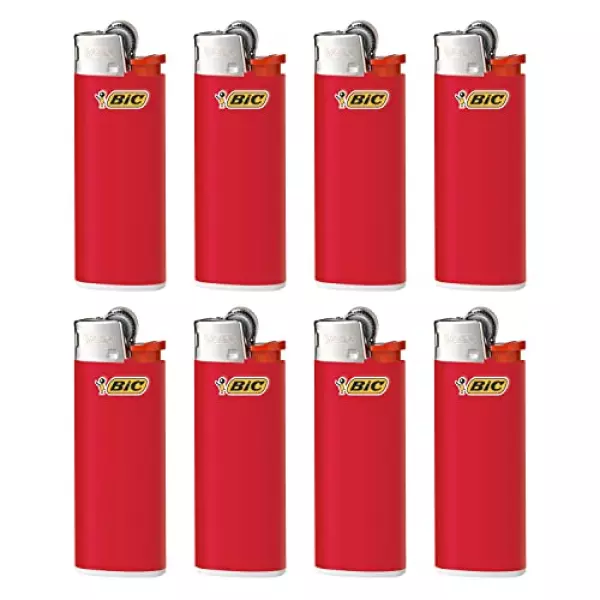 Bicジャパン ビック(Bic) ライター J25 ミニ 使い捨て やすり レッド 8本セット J25E-RED8P