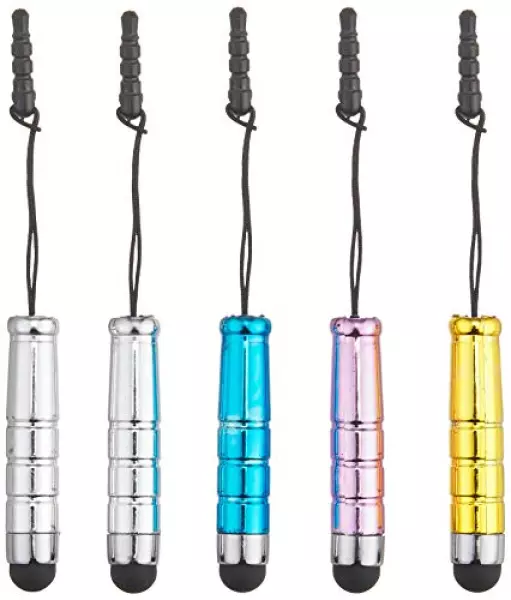 5本入り iphone/ipad/kindle/Lenovo YOGA/ASUS/Google Nexus/HP/Acer各種タブレット、携帯用 タッチペン ショートタイプ 「504-0051」 504-0051