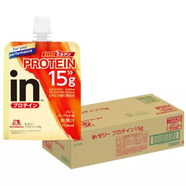 inゼリー プロテイン15g パインヨーグルト味 (150g×36個) タンパク質 10秒チャージ FOR TRAINING ホエイペプチド9,000mg配合 コラーゲンペプチド6,000mg配合 ビタミンB群7種配合 プロテインの働き強めるEルチン配合