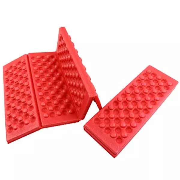 Mikotox 超軽量 折り畳み 座布団 2枚セット 防水 断熱 マット 公園 サウナ アウトドア (レッド)