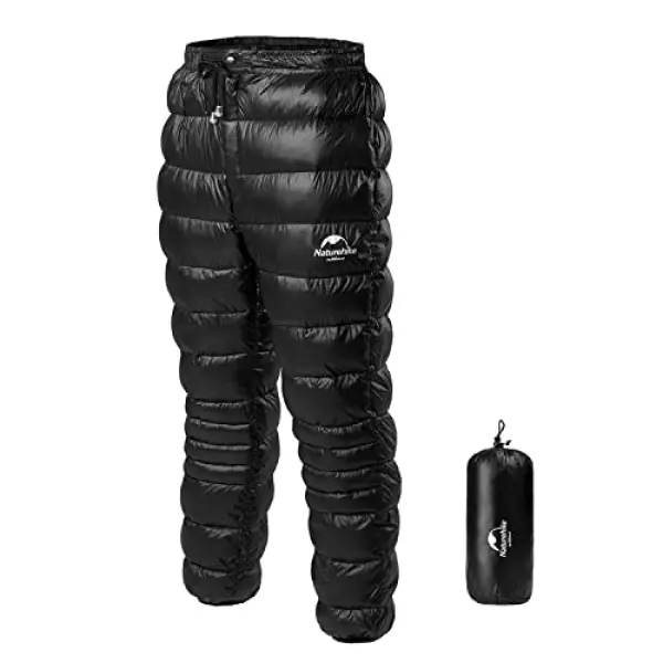 Naturehike ダウンパンツ 防寒 暖パンツ メンズ レディス 超軽量 冬用 800FP あったか 冬服 丸洗い ボトムス アウトドア用 登山 コンパクト ロング スキー 撥水 防風 保温 5℃~-15℃ 肌触り良い 男性 女性 収納袋付き