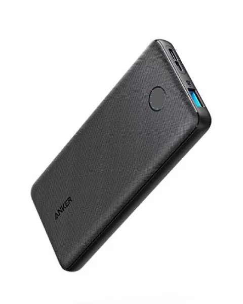 Anker PowerCore Slim 10000(モバイルバッテリー 大容量 薄型 10000mAh)【USB-C入力ポート/PSE技術基準適合/PowerIQ & VoltageBoost/低電流モード搭載】iPhone & Android 各種対応(ブラック)