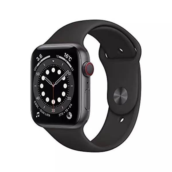 Apple Watch Series 3(GPSモデル)- 38mmスペースグレイアルミニウムケースとブラックスポーツバンド