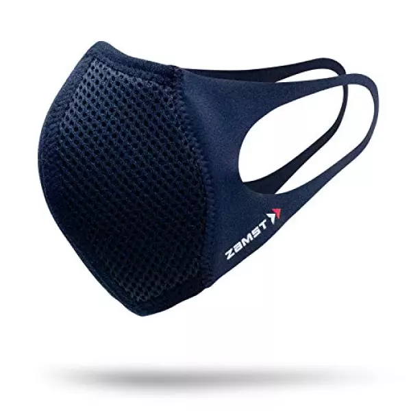 【ザムスト】 マウスカバー 2枚入りセット スポーツ用 ランニング 薄型 通気性 呼吸しやすい スポーツマスク 小さめサイズ 389401 ブラック