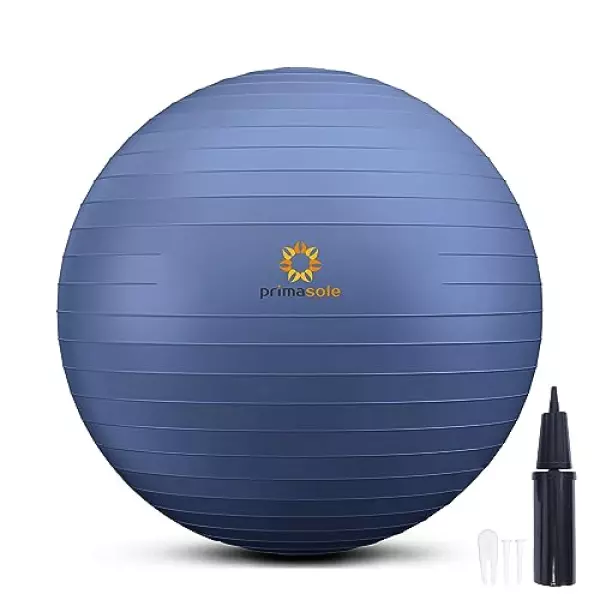 【Amazon.co.jp限定】 プリマソーレ(Primasole) フィットネスボール 55cm インディゴブルー 空気入れ付き バランスボール フィットネス ピラティス PSS91NH012