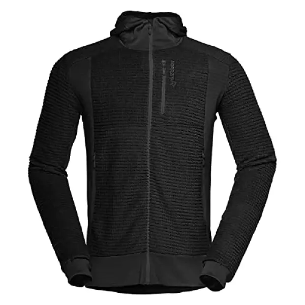 NORRONA(ノローナ) メンズ フォルケティン アルファ120 ジップ フード FALKETIND ALPHA120 ZIP HOOD M Caviar L 1201815200