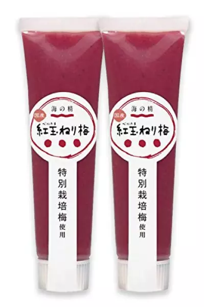 特別栽培 紅玉ねり梅(チューブ)100gx2個
