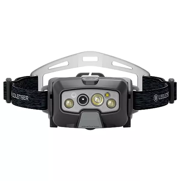 Ledlenser(レッドレンザー) led ヘッドライト 充電式 HF8R Core Black 最新 自動で光調整 最大1600lm 明るい IP68 防水 赤色サブライト 釣り 登山 キャンプ アウトドア 作業用 502801