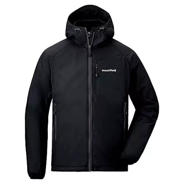 ライトシェルパーカ Men's ブラック(BK) 1106645 登山用 ハイキング用 夏季の高山、春山ハイキング、冬山の中間着用 モンベル 国内正規品 (S)