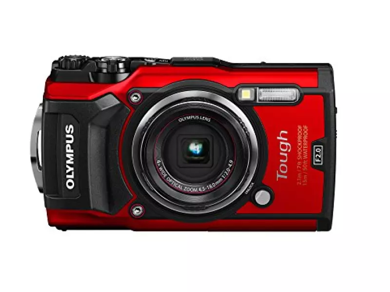 OLYMPUS デジタルカメラ Tough TG-5 レッド 1200万画素CMOS F2.0 15m 防水 100kgf耐荷重 GPS+電子コンパス&内蔵Wi-Fi TG-5 RED