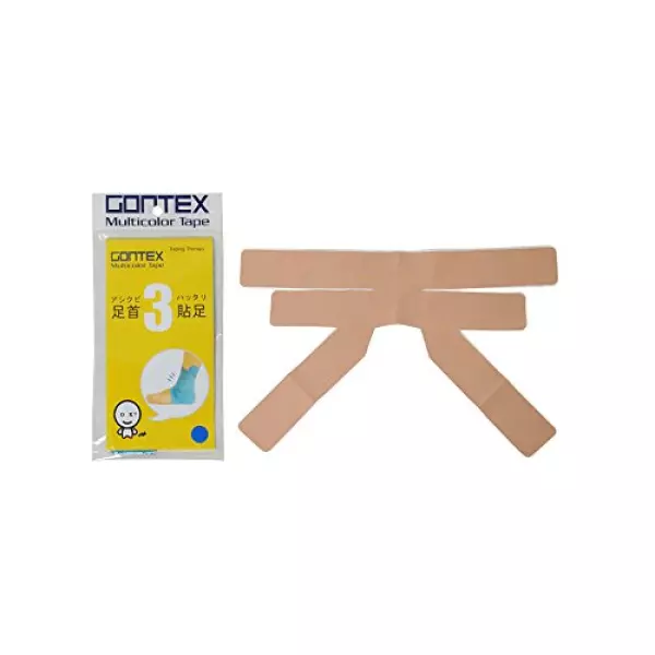GONTEX 足首貼足3 GTCT006ABG ベージュ 横39.5cm×縦27.3cm 足首捻挫予防用カットテープ