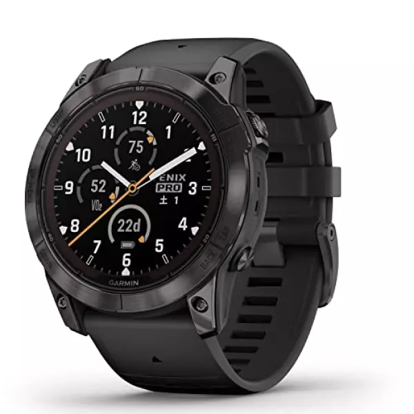ガーミン(GARMIN) fenix 7X Pro Sapphire Dual Power Ti Carbon Gray/Black ソーラー充電可能 マルチスポーツGPSウォッチ 【日本正規品】