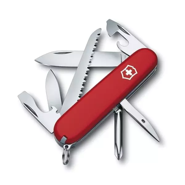 VICTORINOX(ビクトリノックス) ハイカー スイス・アーミーナイフ 多機能 ナイフ 登山用品 ハイキング のこぎり プラスドライバー付き 13機能を搭載したスイス製マルチツール 【国内正規品】 1.4613