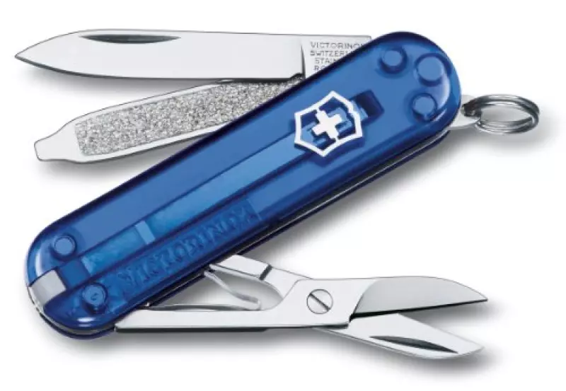 VICTORINOX(ビクトリノックス) ナイフ クラシックSD T2 【国内正規品 保証付】0.6223.T2 トランスルーセントブルー