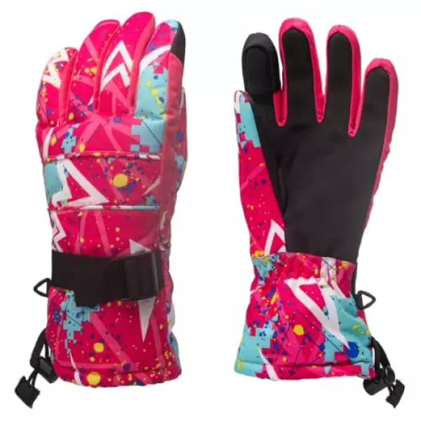 スキーグローブ 防寒 手袋 スノーボードグローブ スキー 手袋 防寒グローブ防水 防風 保温 紛失防止 滑り止め 調整ベルト付き 冬 アウトドアスポーツグローブ 男女兼用