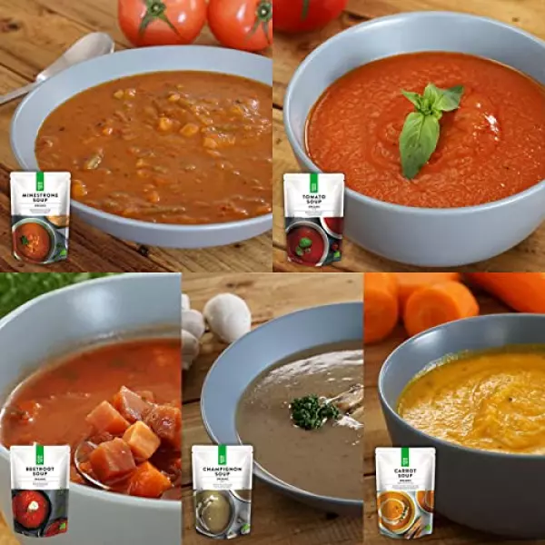 有機 オーガニック スープ セット 2kg トマト ビーツ キャロット マッシュルーム ミネストローネ 砂糖不使用 Certified Organic Soup Set